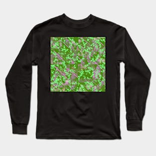 Pink and Green Long Sleeve T-Shirt